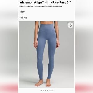 Full length Align legging, 31"
